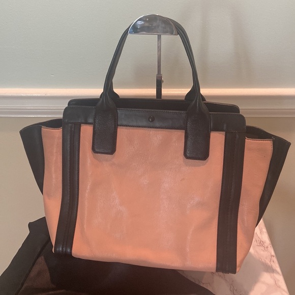 🇫🇷CHLOE ALLISON BAG Pink & Black Leather✨ - Picture 2 of 15